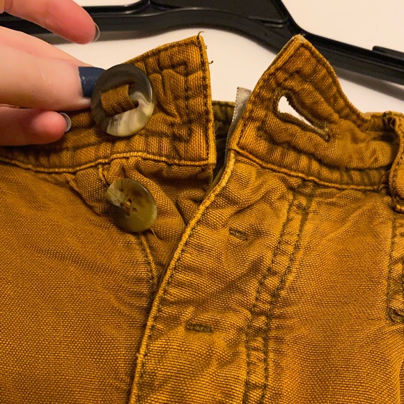 Free People | Slouchy Pants | Size 0 | Mustard - Picture 3 of 5